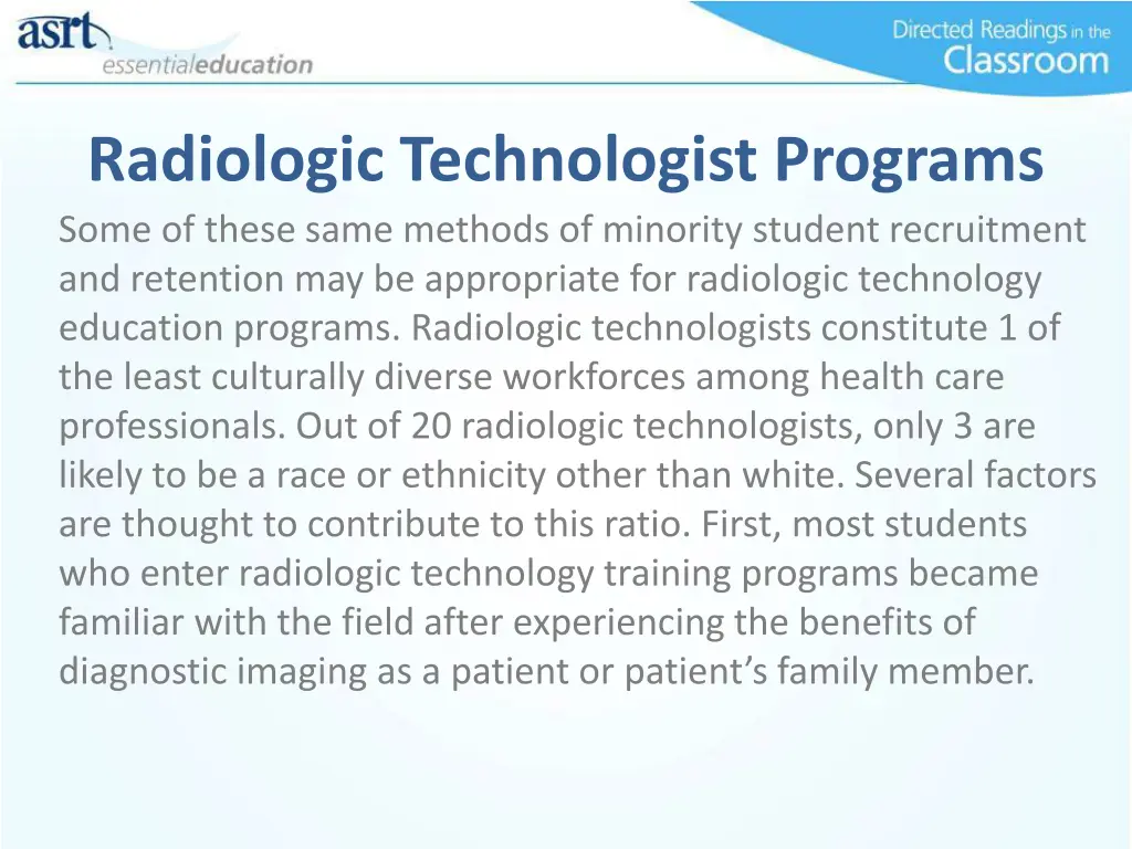radiologic technologist programs