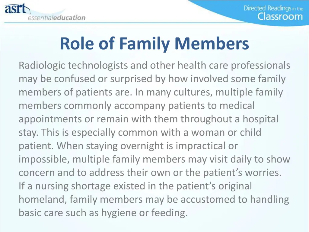 role of family members