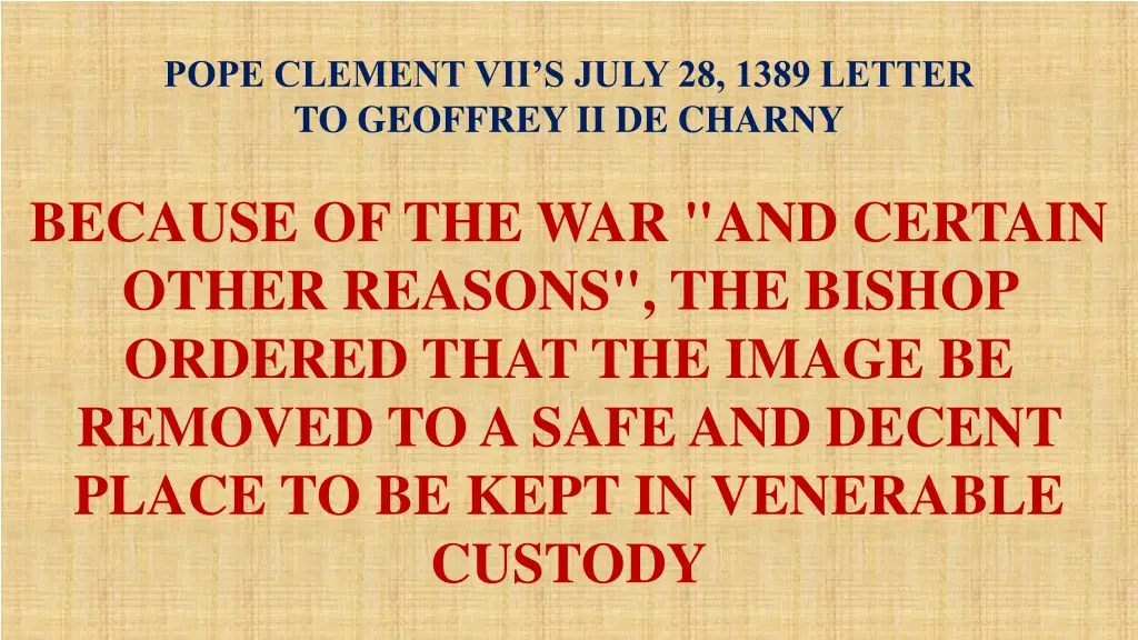 pope clement vii s july 28 1389 letter 1