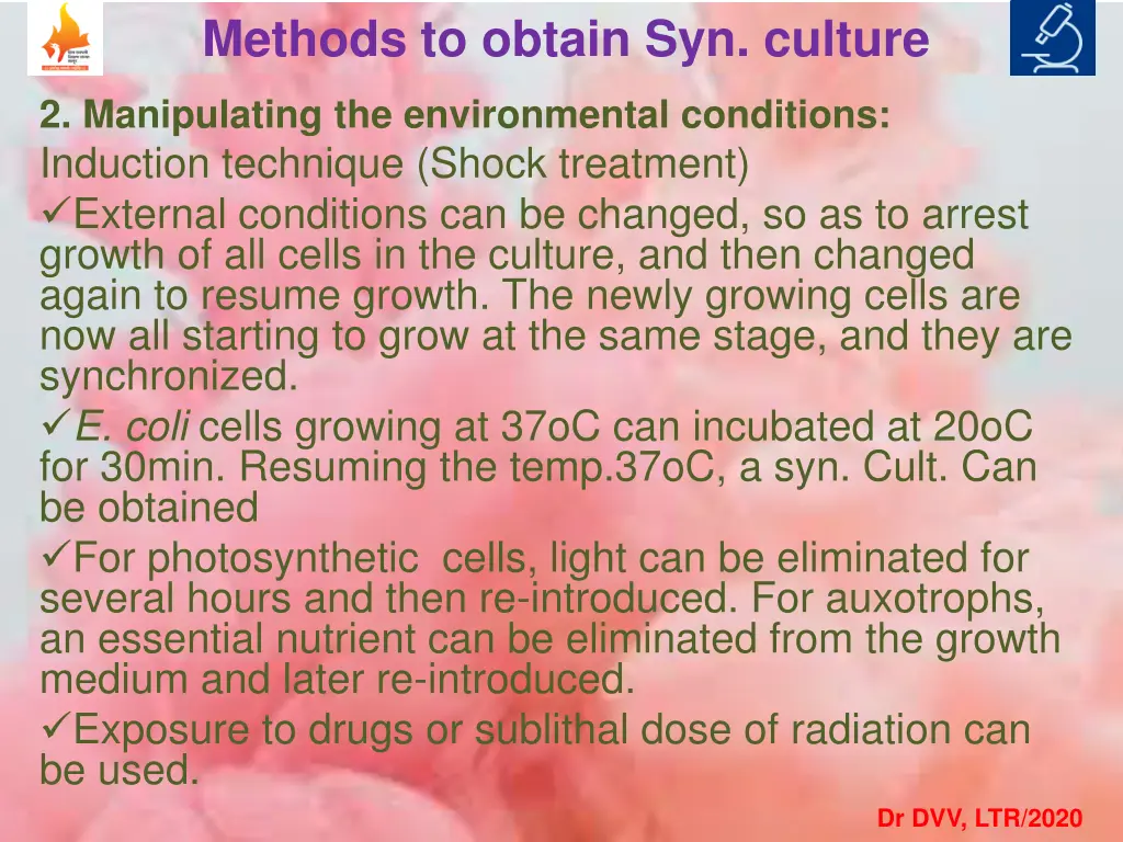 methods to obtain syn culture