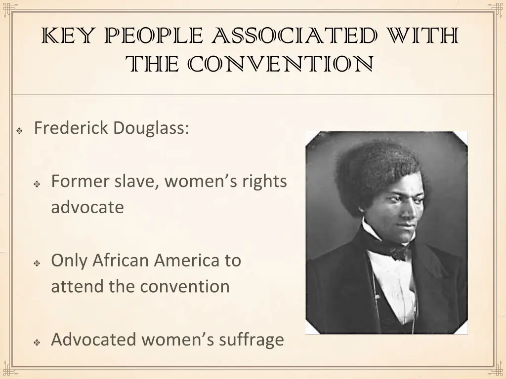 key people associated with the convention 1