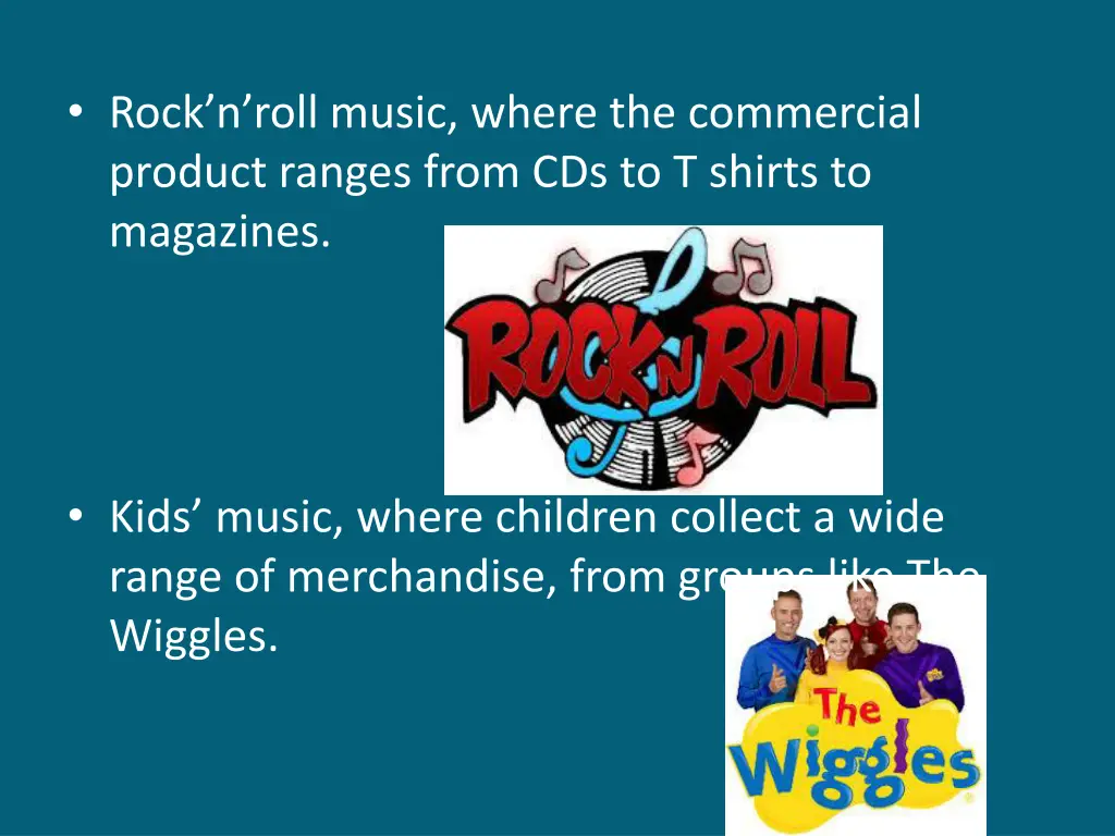 rock n roll music where the commercial product