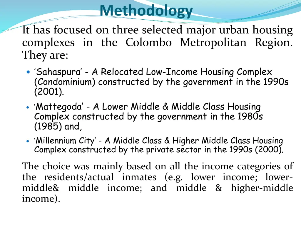 methodology