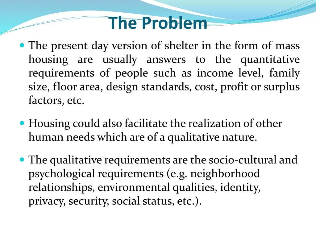 the problem