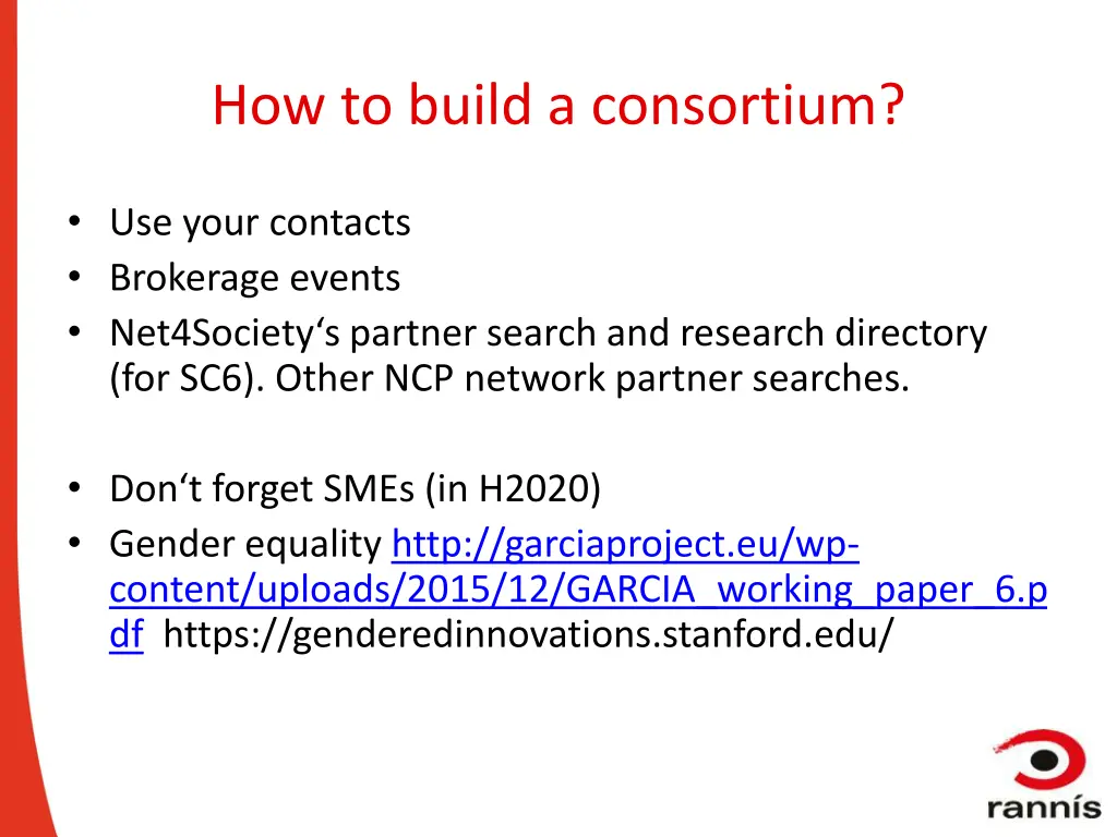 how to build a consortium