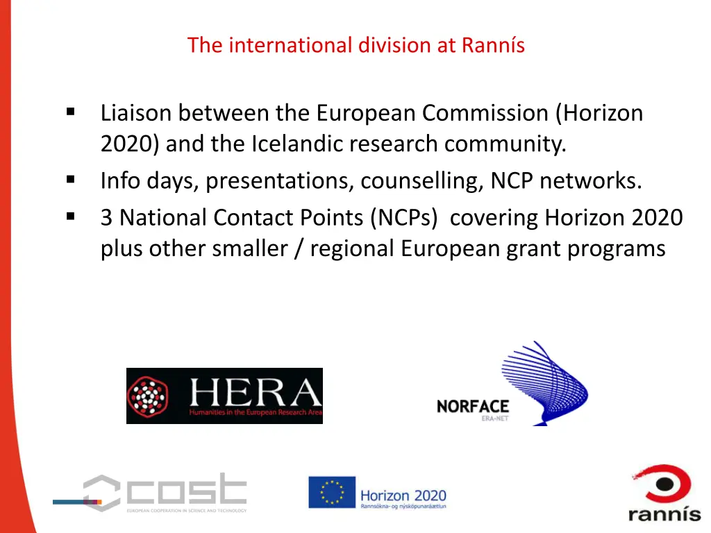 the international division at rann s
