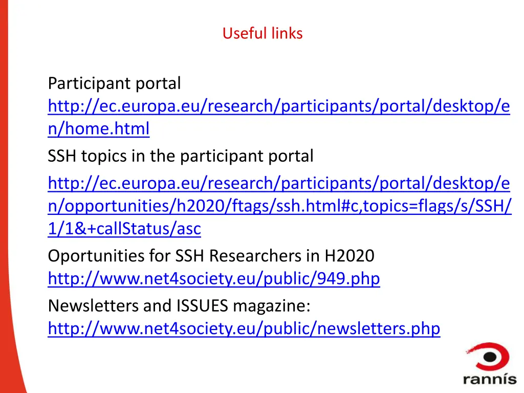 useful links