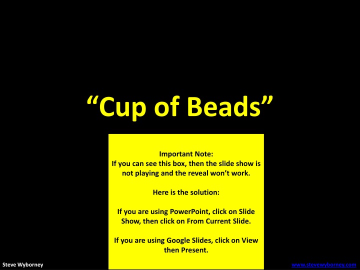 cup of beads