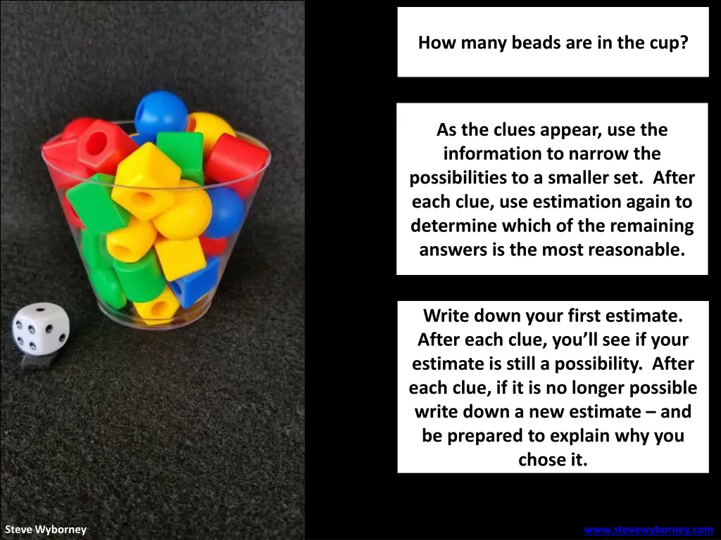 how many beads are in the cup