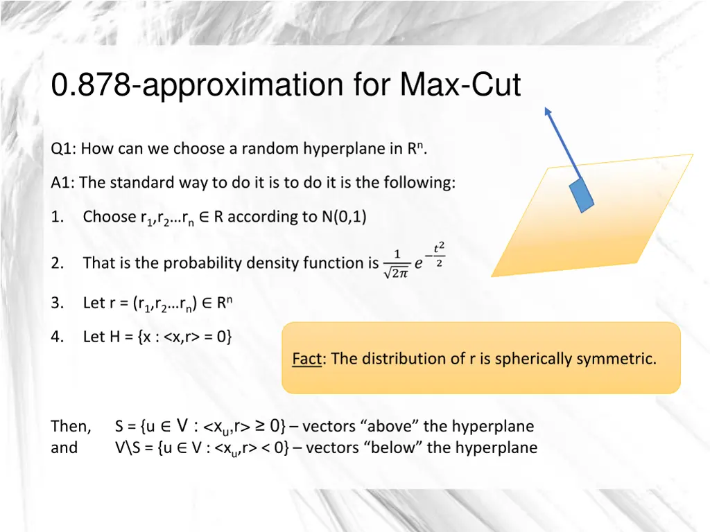 0 878 approximation for max cut 6