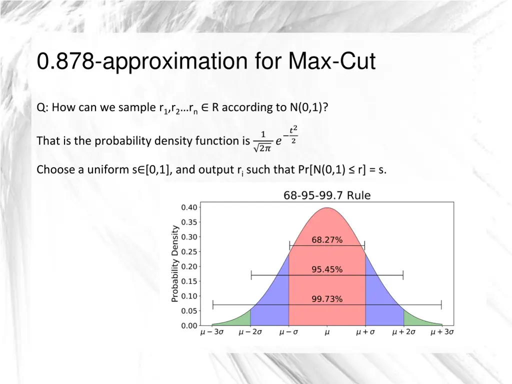 0 878 approximation for max cut 7