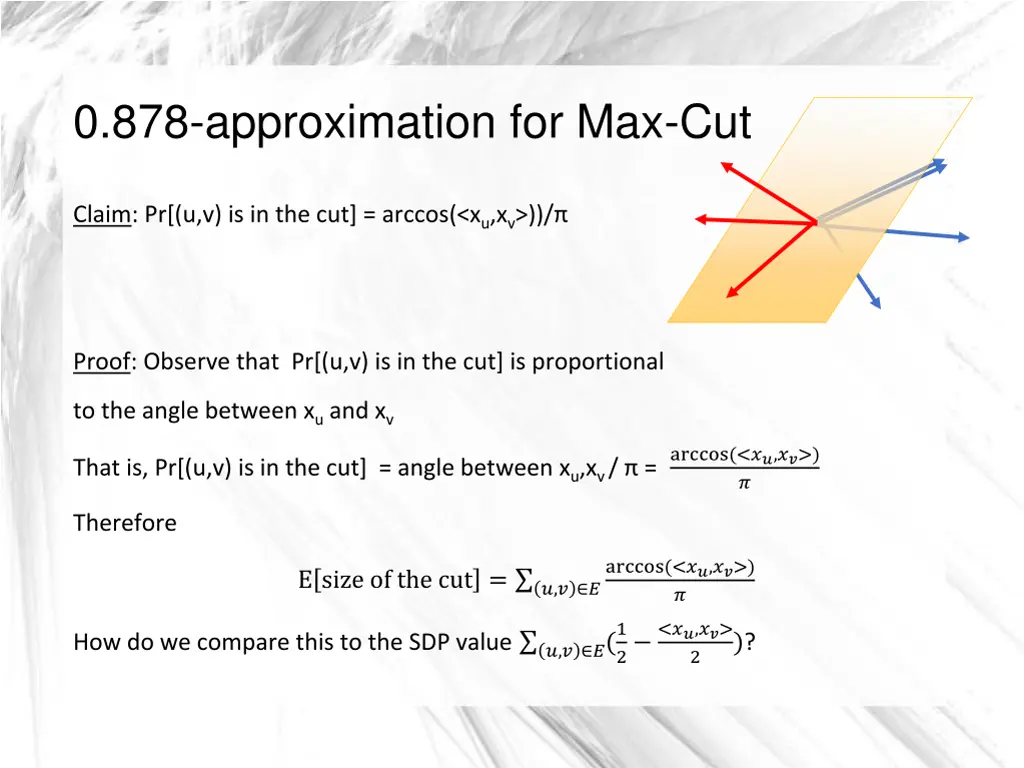 0 878 approximation for max cut 9