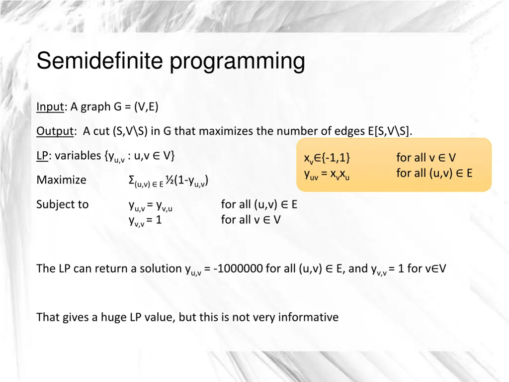 semidefinite programming 3