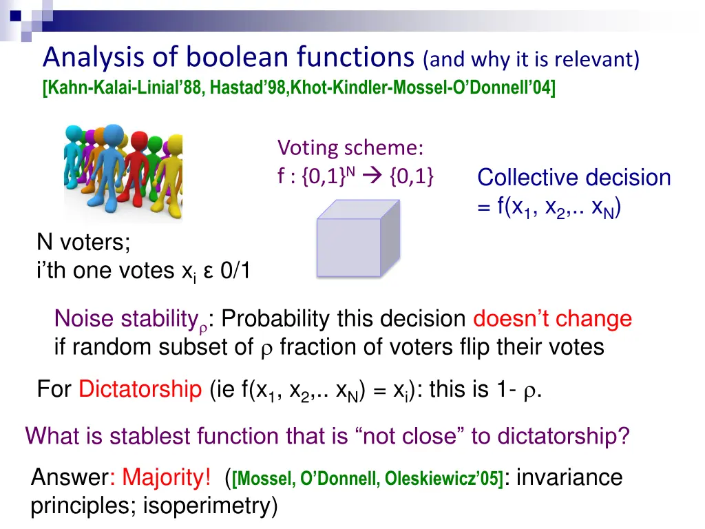 analysis of boolean functions