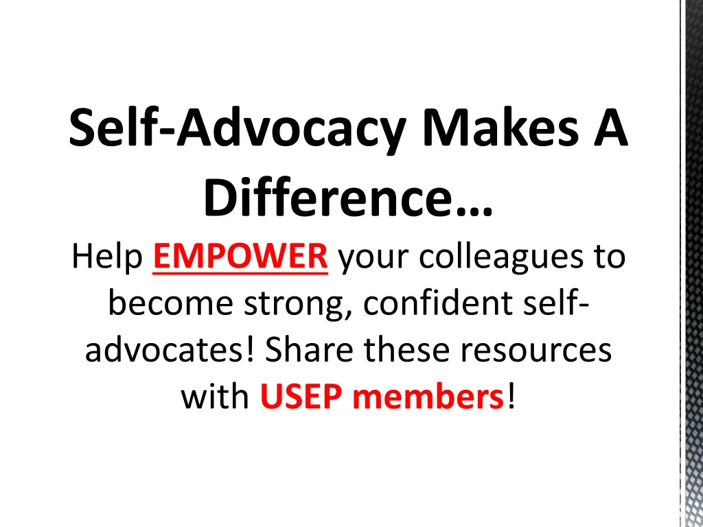 self advocacy makes a difference help empower