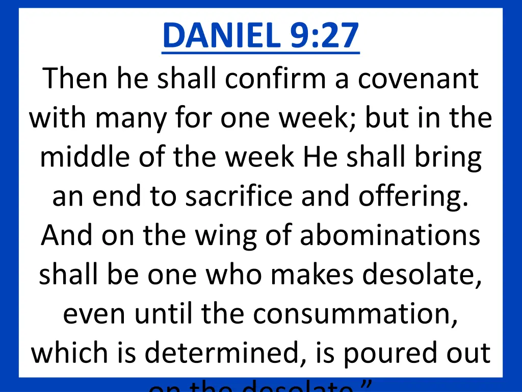 daniel 9 27