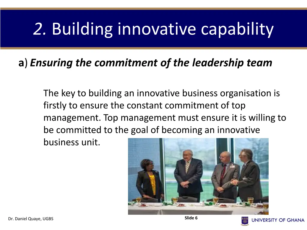 2 building innovative capability