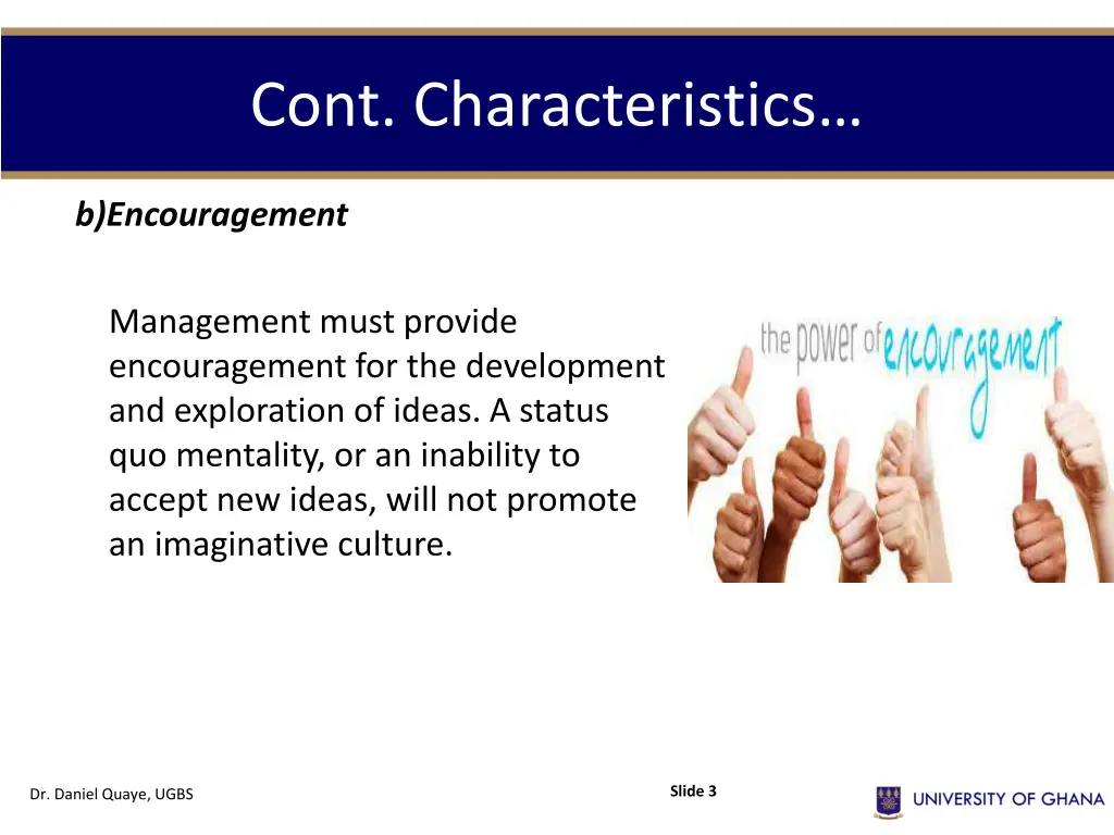 cont characteristics