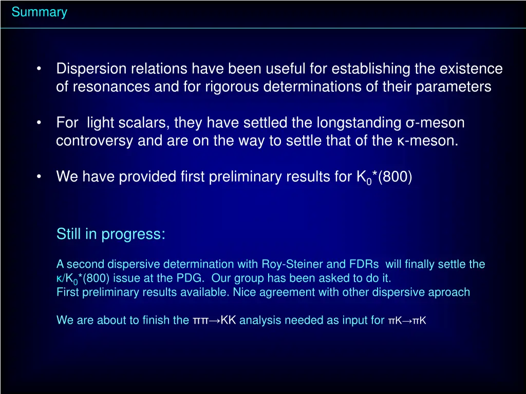 summary