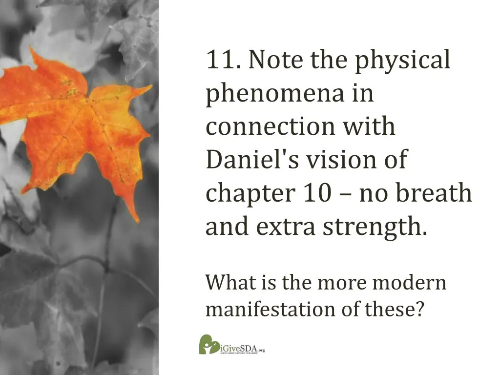 11 note the physical phenomena in connection with