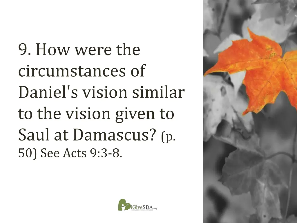 9 how were the circumstances of daniel s vision