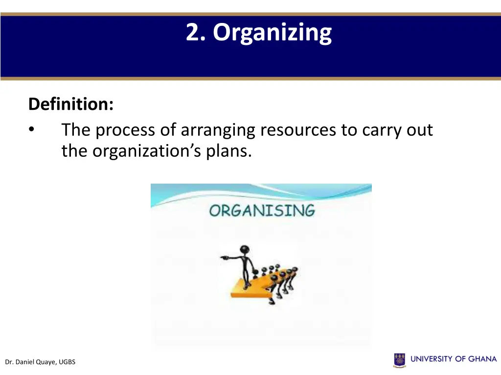 2 organizing