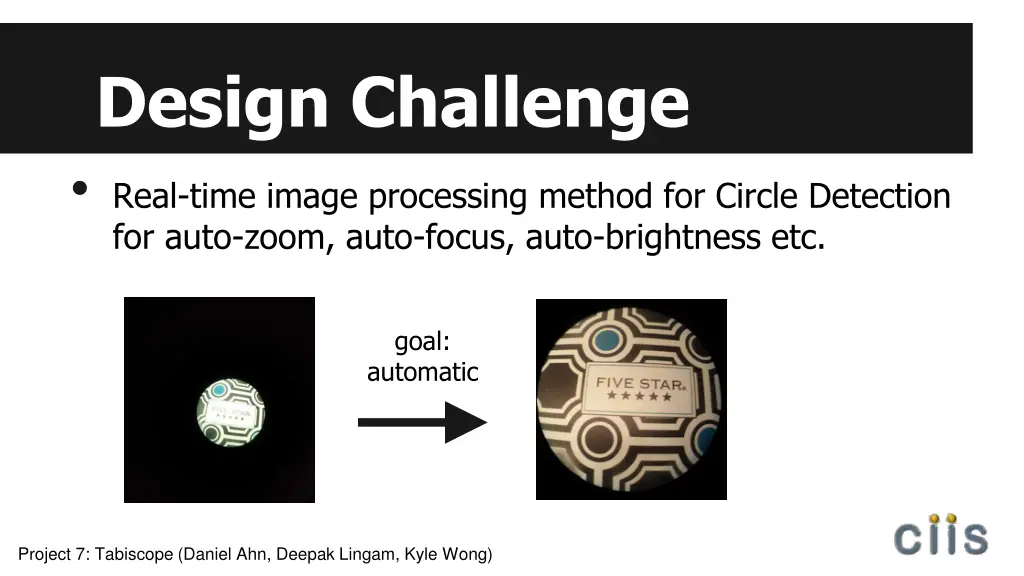 design challenge real time image processing