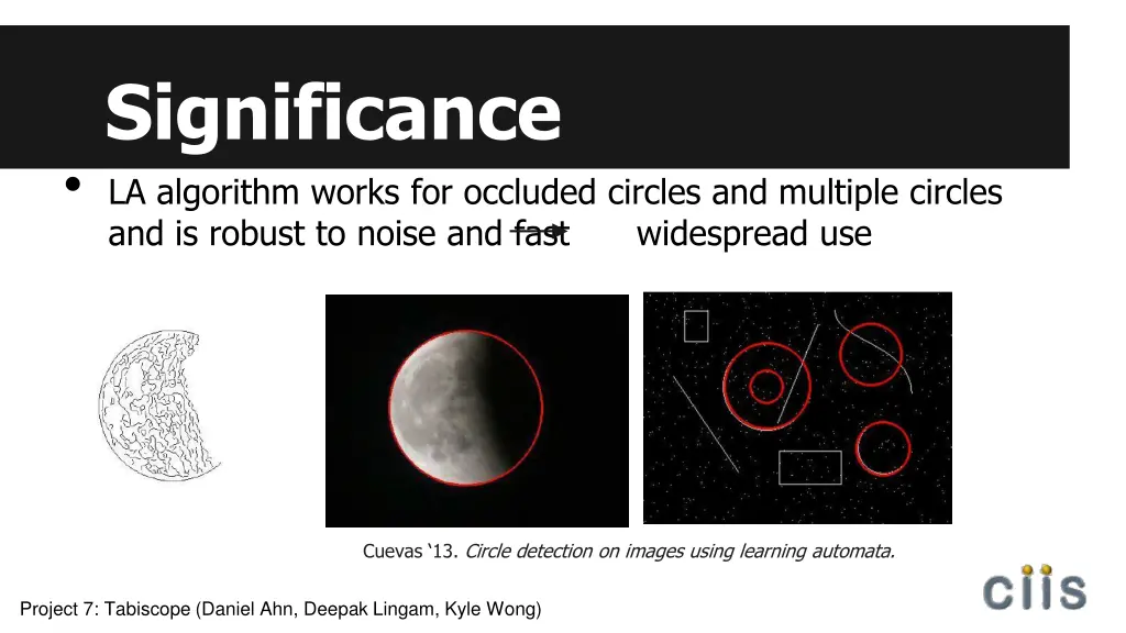 significance la algorithm works for occluded