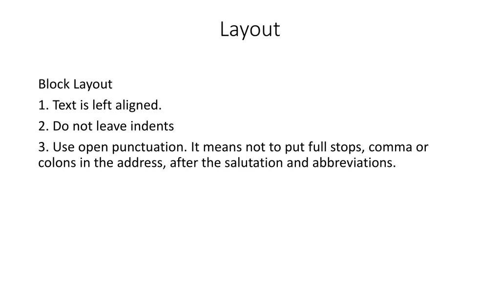 layout