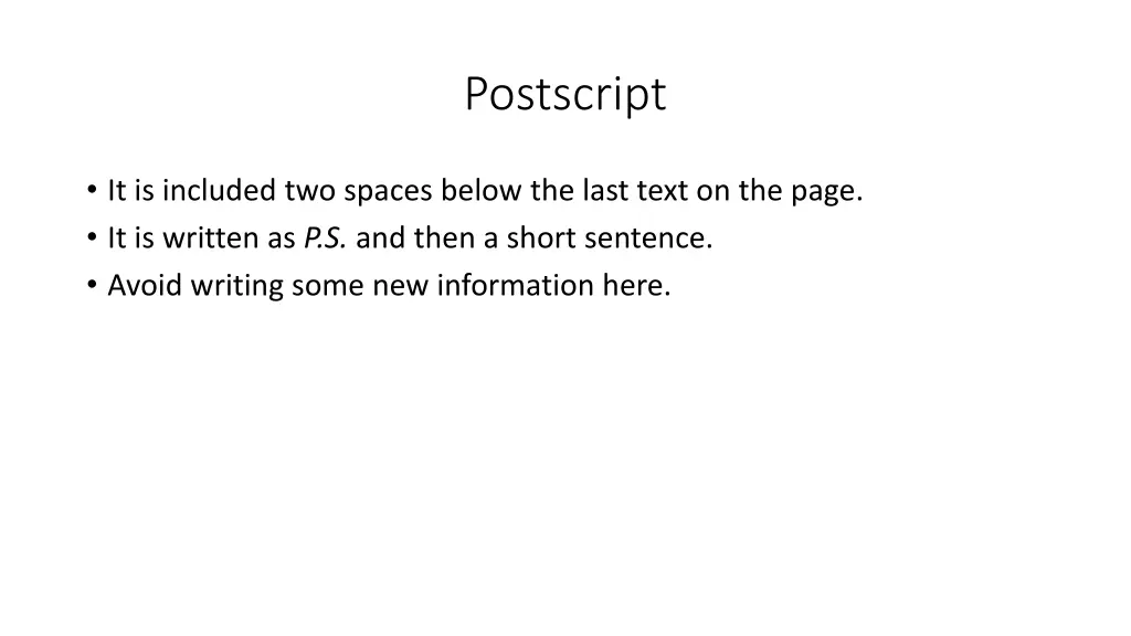 postscript