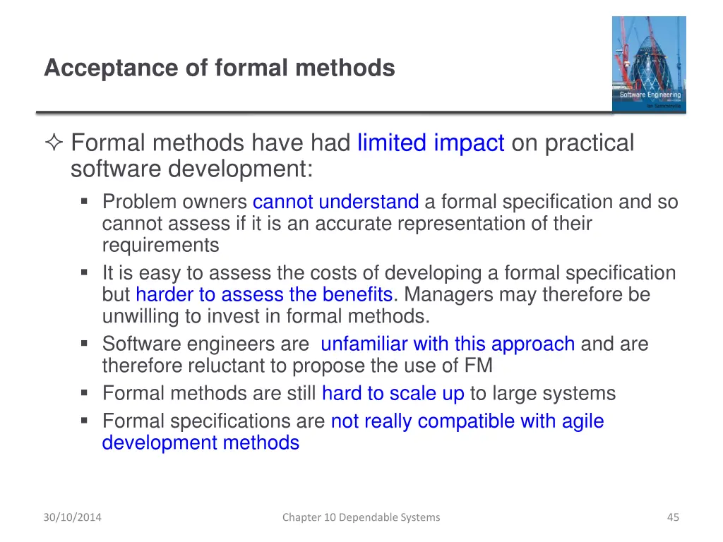 acceptance of formal methods
