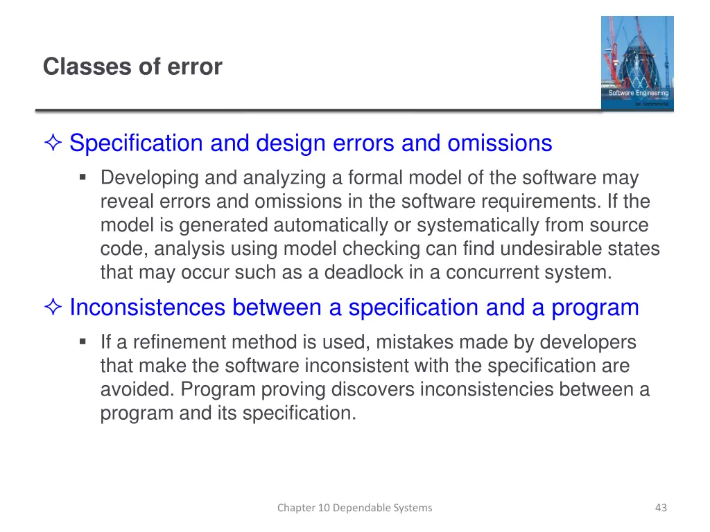 classes of error