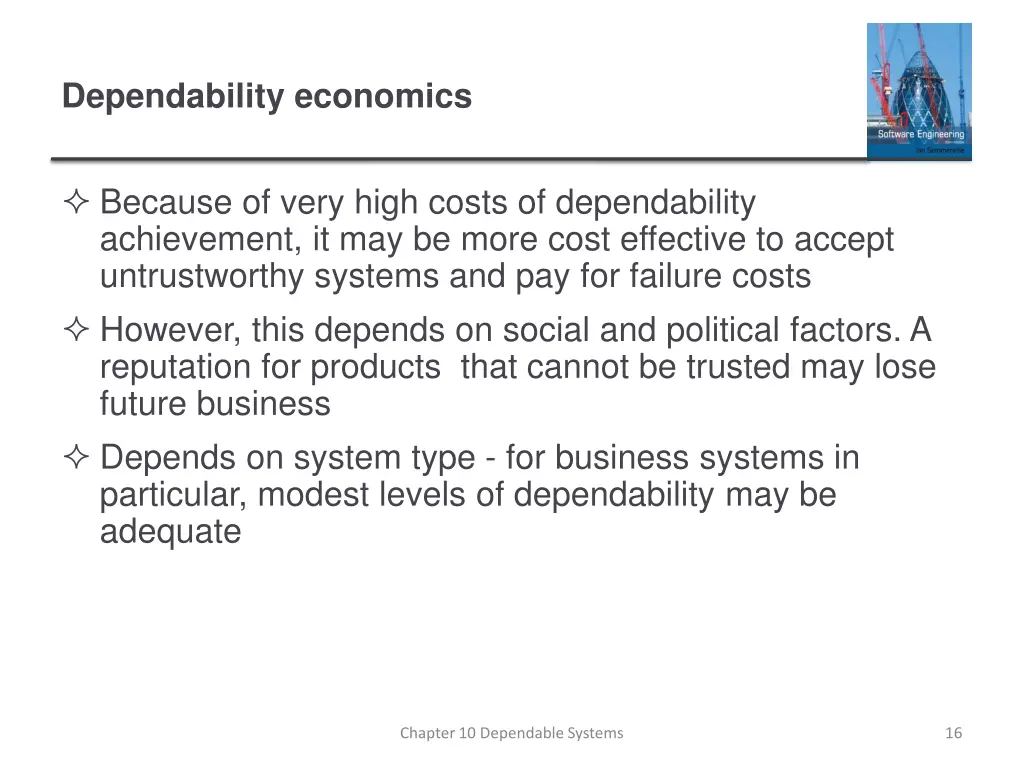dependability economics
