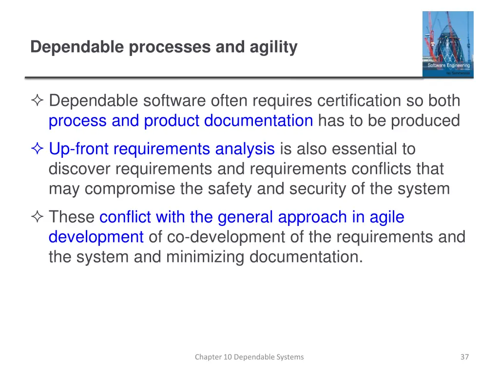dependable processes and agility