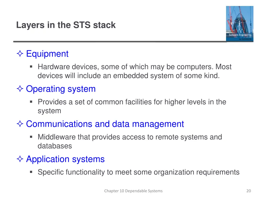 layers in the sts stack