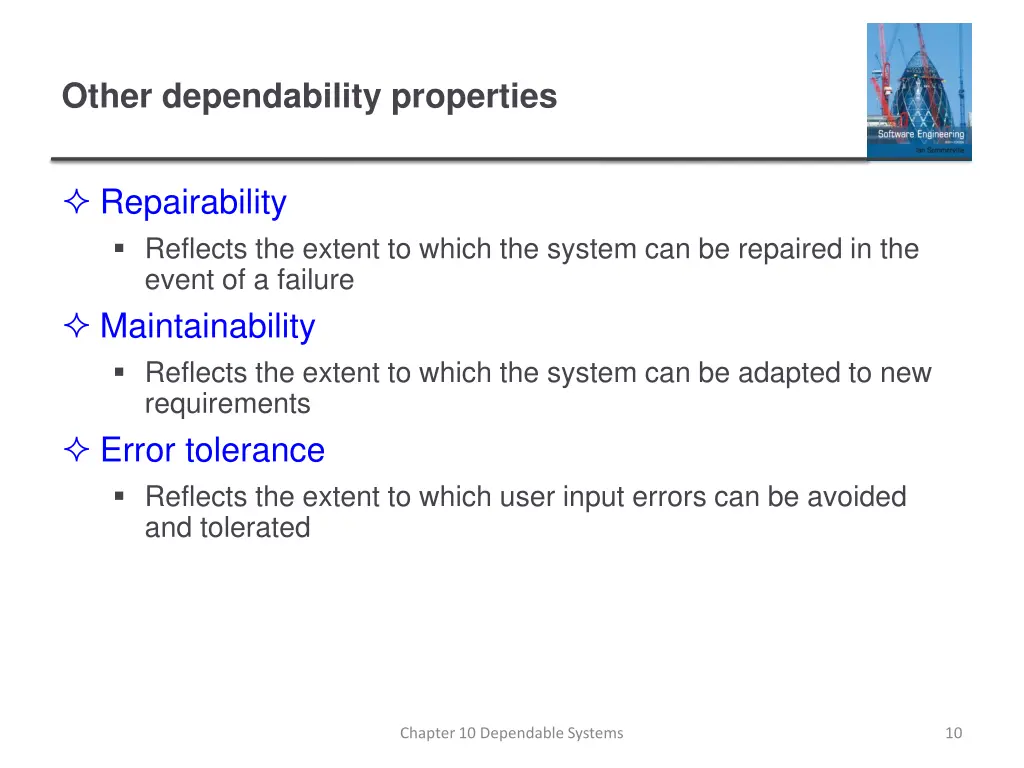 other dependability properties
