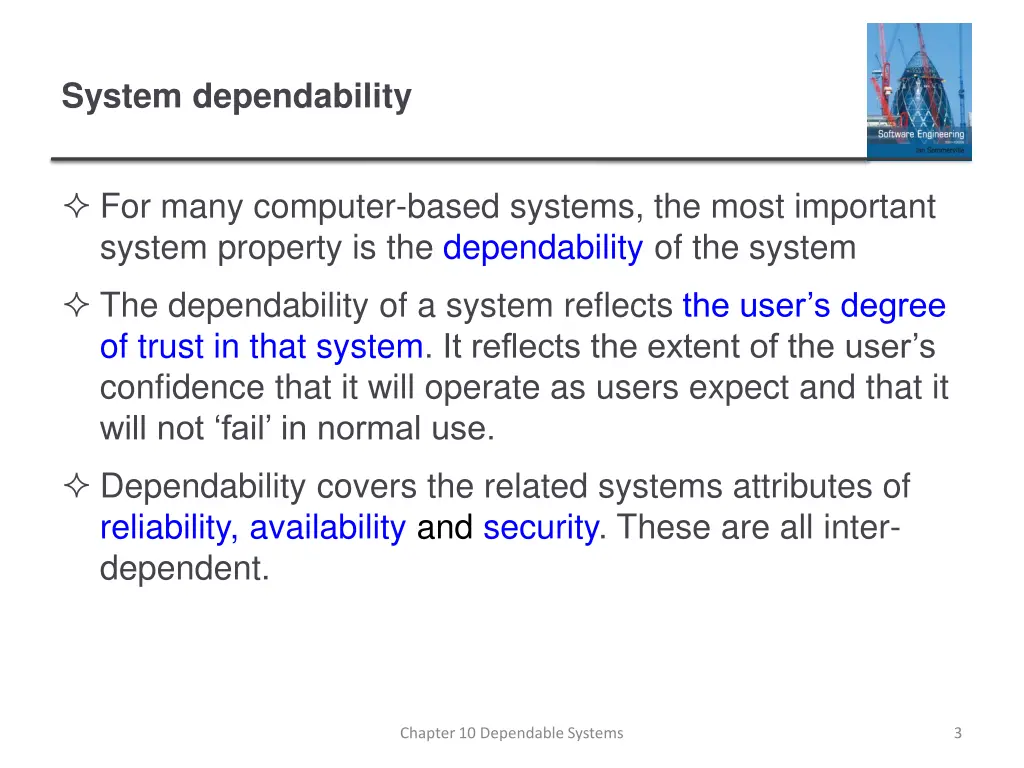 system dependability