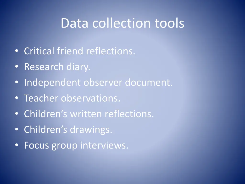 data collection tools