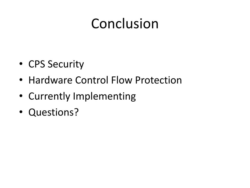 conclusion