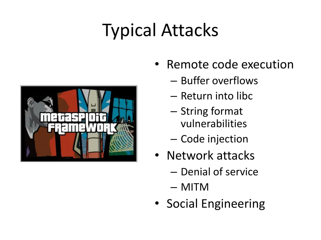 typical attacks