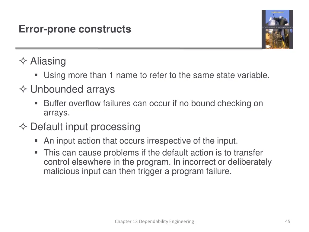 error prone constructs 1