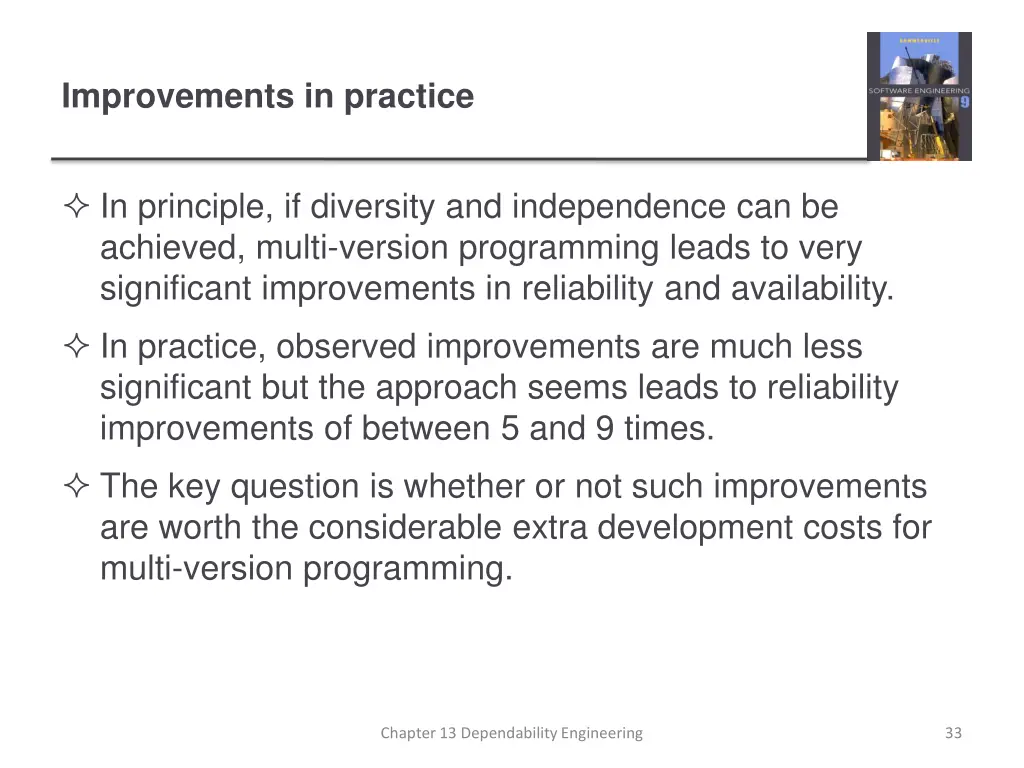 improvements in practice