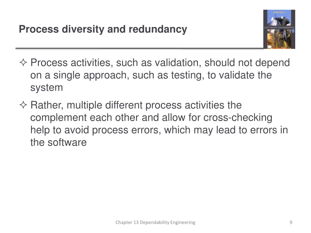 process diversity and redundancy