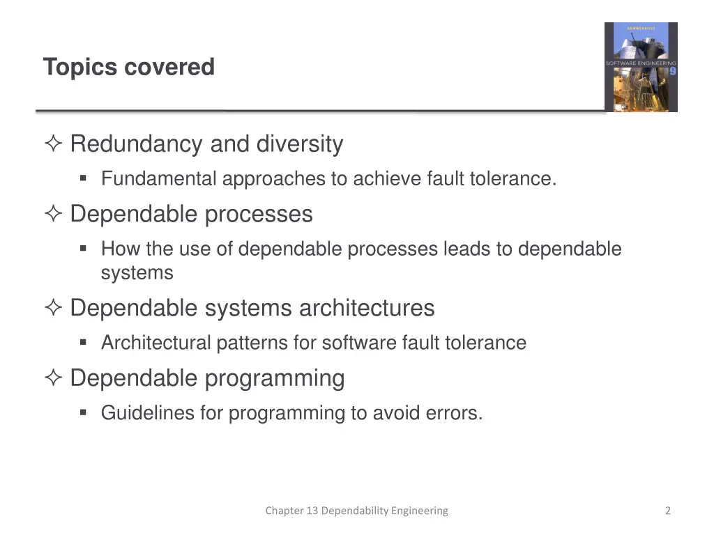 topics covered