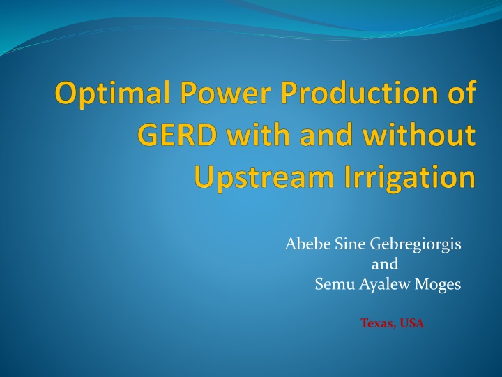 abebe sine gebregiorgis and semu ayalew moges