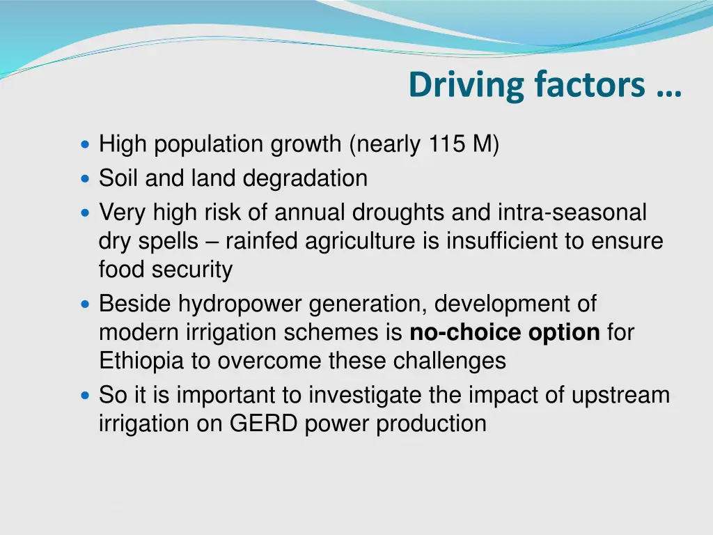 driving factors