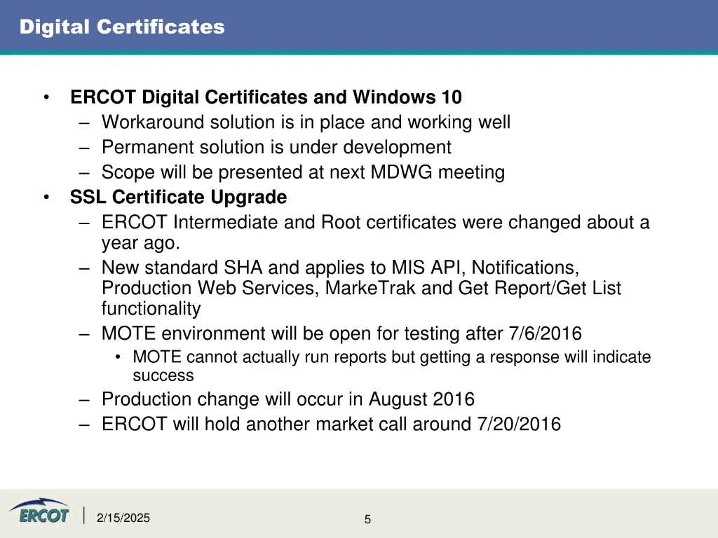 digital certificates