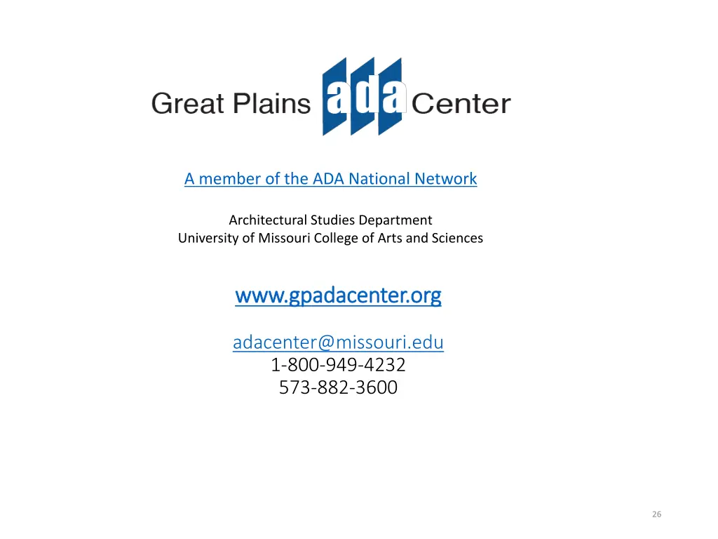 a member of the ada national network