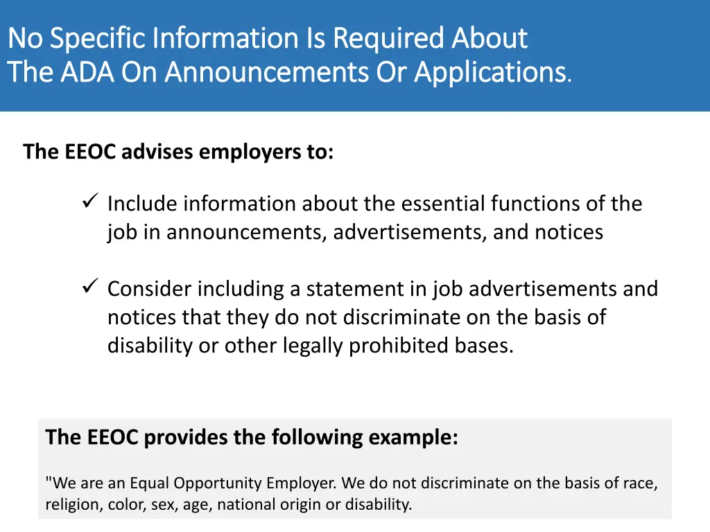 no specific information is required about