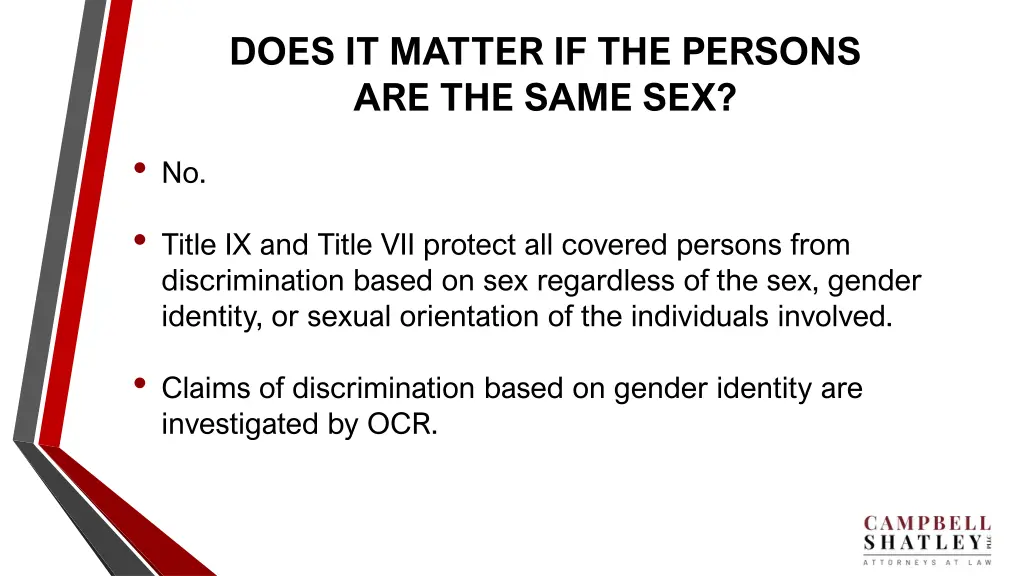 does it matter if the persons are the same sex